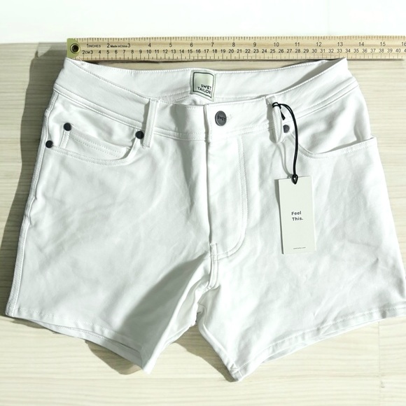 NWT Swet Tailor Men’s All-In 5” Shorts, White, Size 28 - Picture 2 of 6